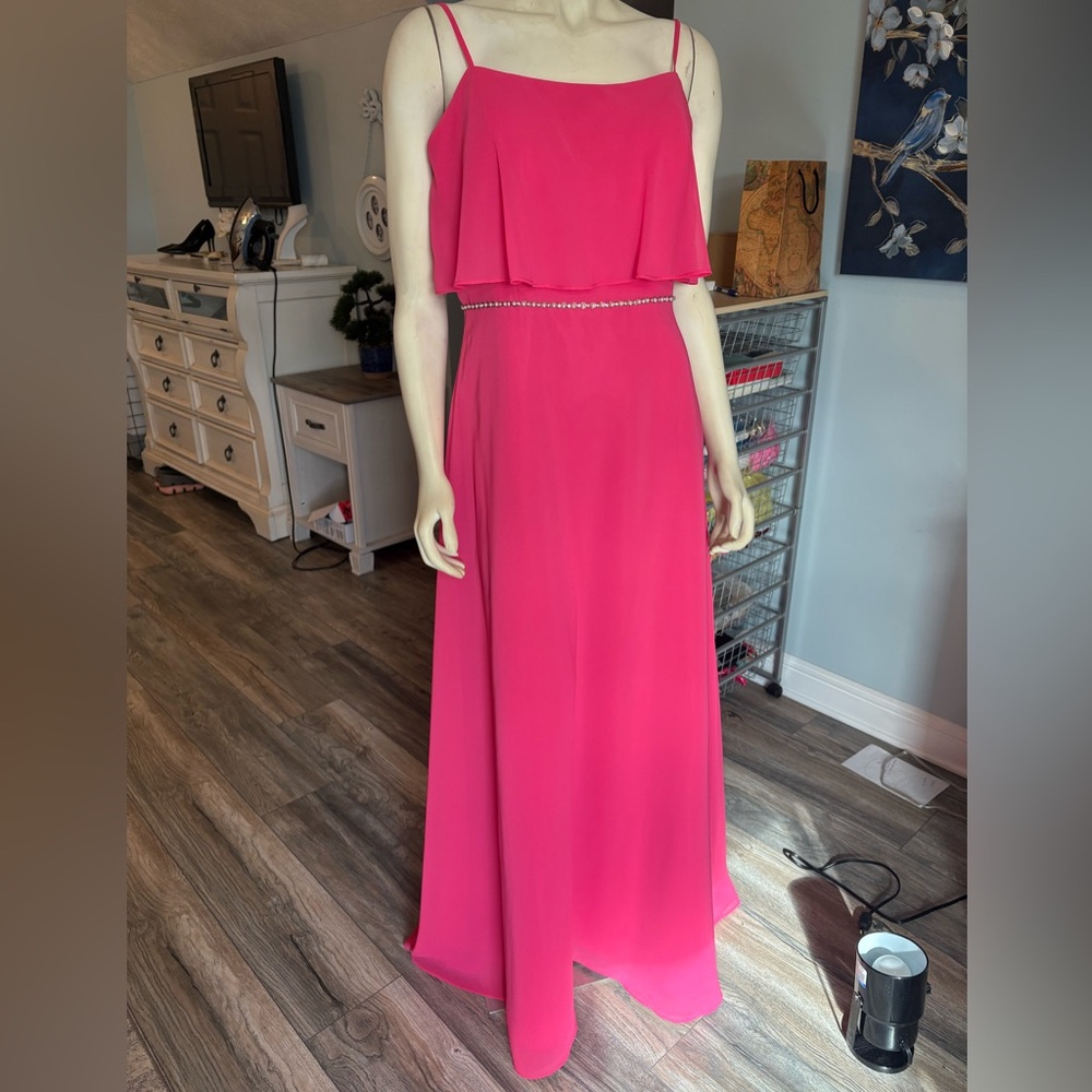 Christina Wu  Fuchsia Gown (lipstick color) style 22753